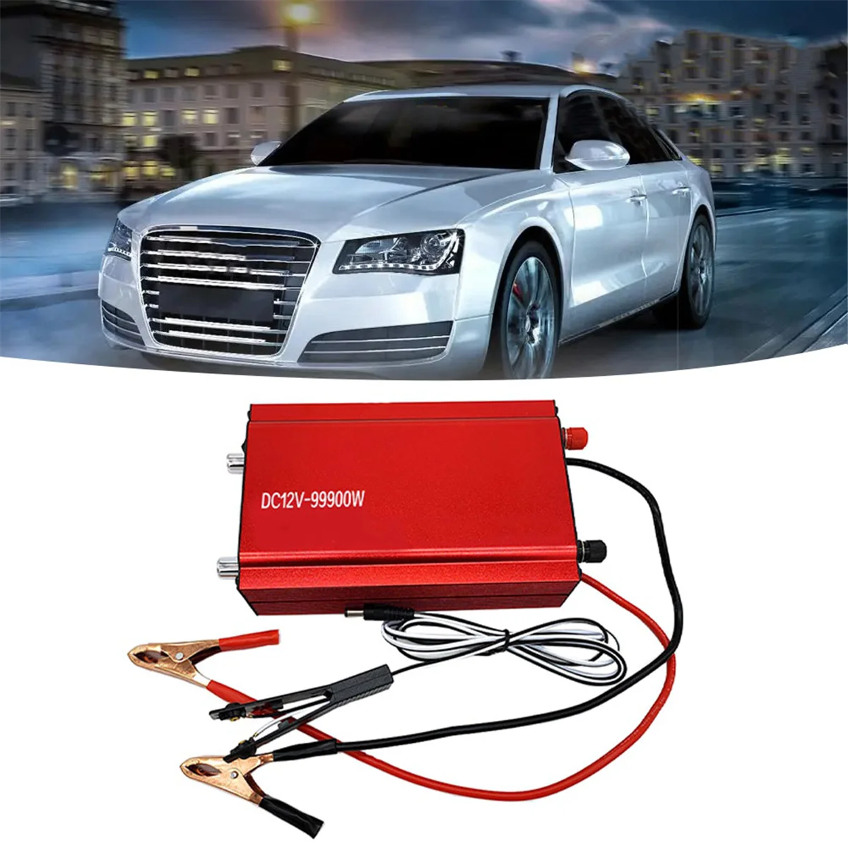 DC12V-99900W Dual Variable Inverter Head High Power 12V Multifunction Convenient Smart Battery Booster HOT