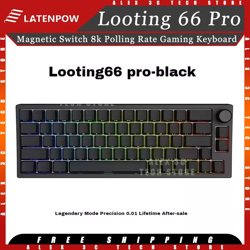 

Механическая клавиатура Latenpow Looting 66, проводная, 8k, магнитный переключатель, RGB, киберспортивная эргономичная игровая клавиатура по индивидуальному заказу
