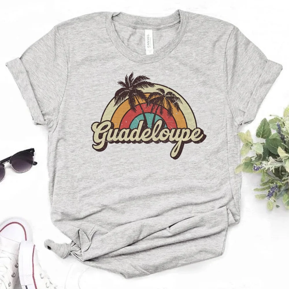 Guadeloupe tshirt women comic streetwear Y2K top girl harajuku 2000s streetwear clothing