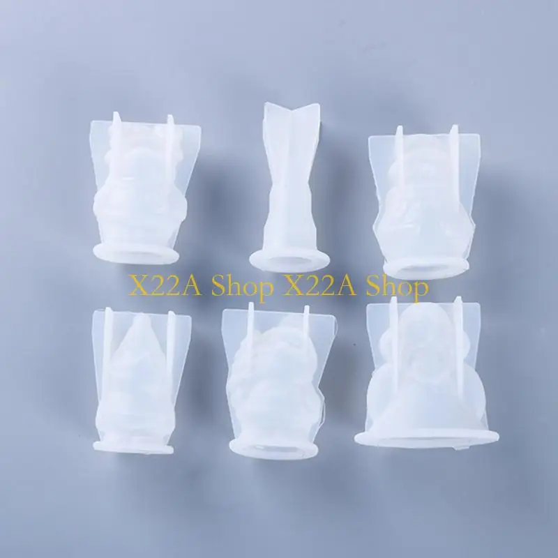 Unique Diy Crystal Three-dimensional Christmas Jewelry Ornaments Pendant Silicone Mold