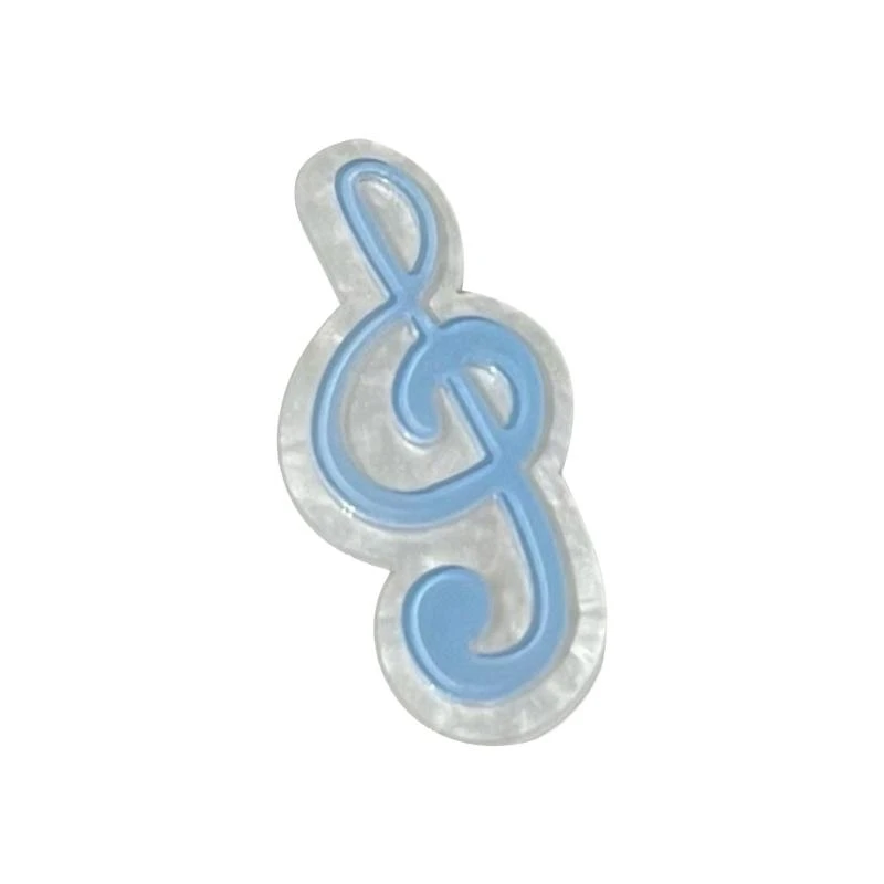 652f Traceless Musicnote Hairclip Candy Color Sice Pin