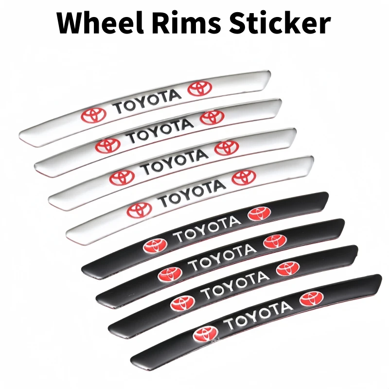 

Wheel Rims Toyota Decoration Strips Sticker for Toyota Prius Avensis Auris Prado Chr Corolla Camry Rav4 Yaris Hilux Accessories