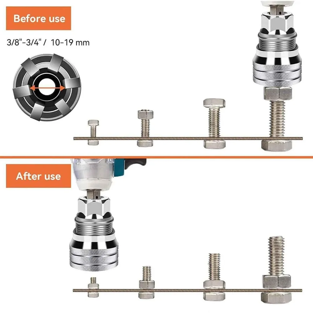 

Multi-Function Universal Socket Wrench Set Hex Head 10mm-19mm Electric Wrench Sleeve Converter Ratchet Torque Wrench