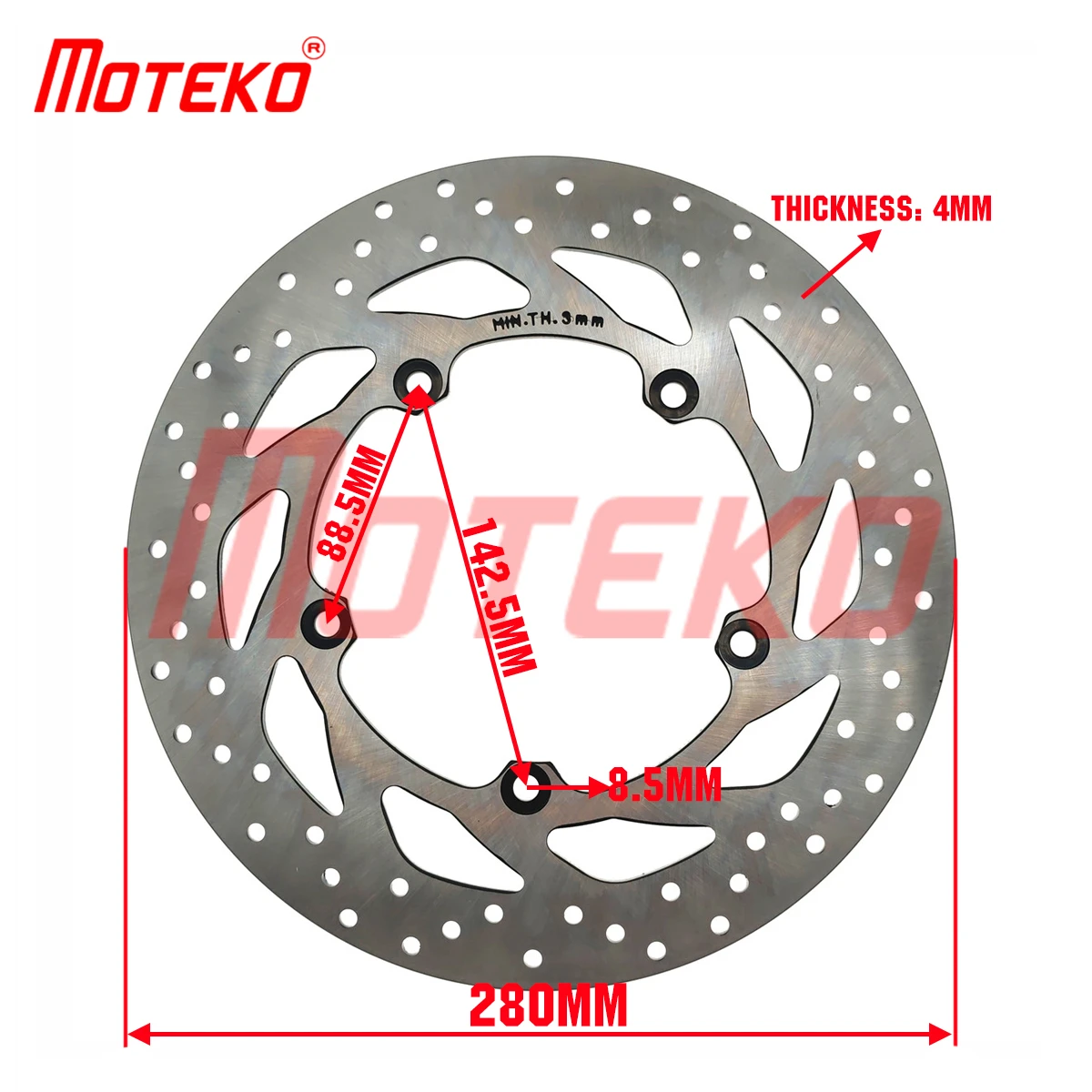 BX23040104 FRONT DISC BRAKE PLATE ROTOR 5 HOLES 280MM FOR YAMAHA FAZER250 FZN250 FZ25 YZF R15 V3 2019