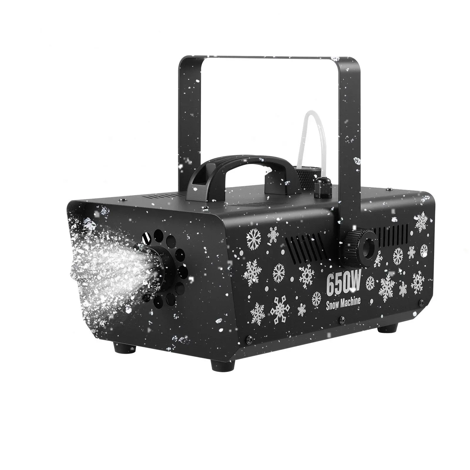 

650W Snow Machine with 1L Tank Handheld/Hanging Fake Snow Maker for DJ Stage Parties Christmas Decor 32,000 RPM