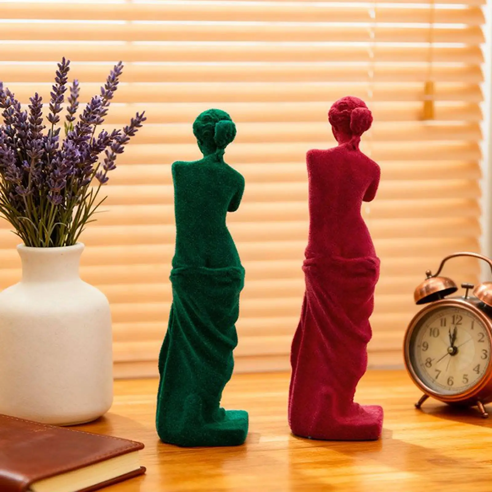 Greek Statue 11inch Aesthetic Desk Decor Modern Resin Crafts Renaissance Decor For Table Bookshelf Entryway Office Apartment