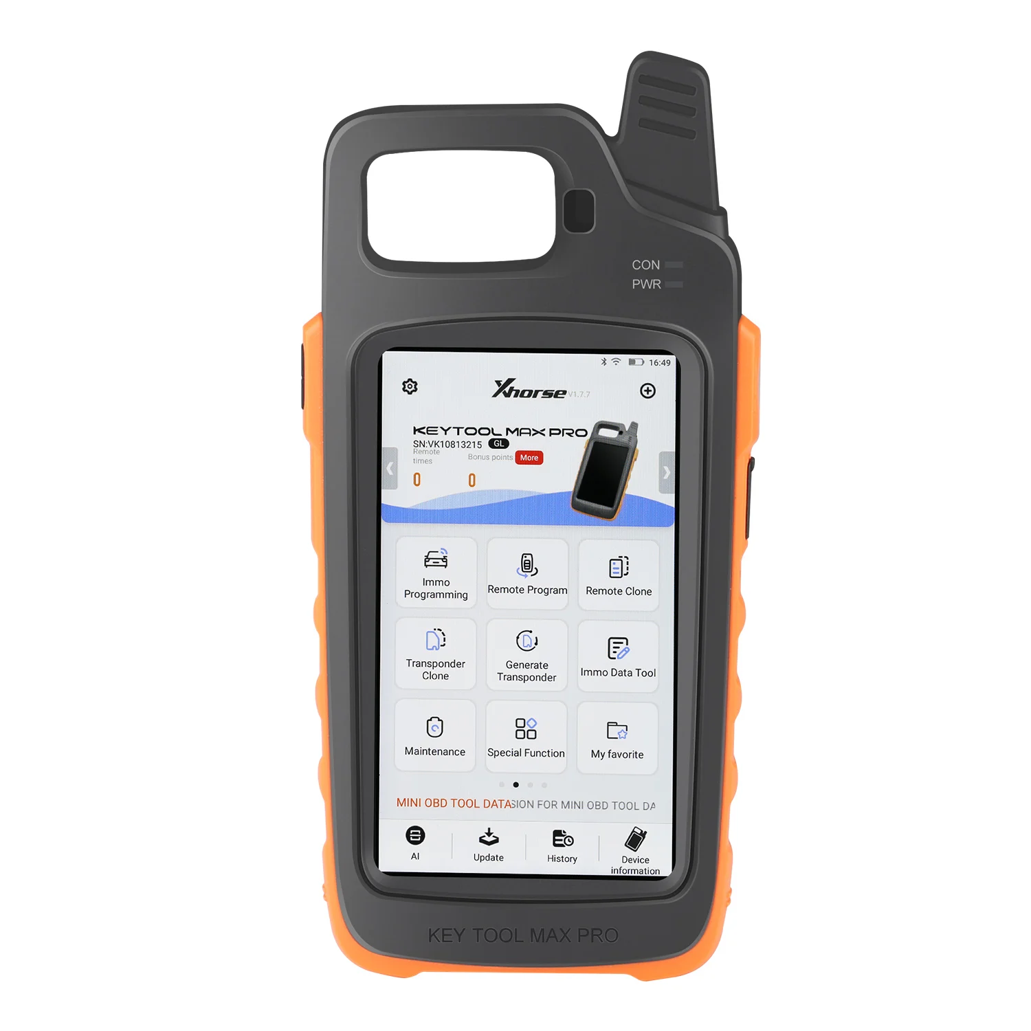 Xhorse VVDI Key Tool Max Pro With MINI OBD Tool Function Support Battery Voltage and Leakage Current