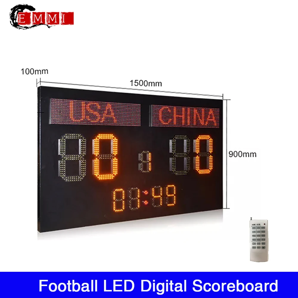 

Outdoor Electronic soccer Scoreboards Custom Made Sport Game Board Waterproof LED Football Digital Scoreboard