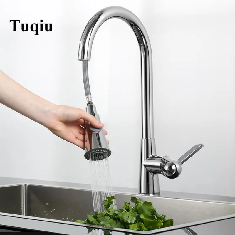 Vidric Newly Arrived Pull Out Kitchen Faucet Chrome Sink Mixer Tap 360 degree rotation  kitchen mixer taps Kitchen Tap