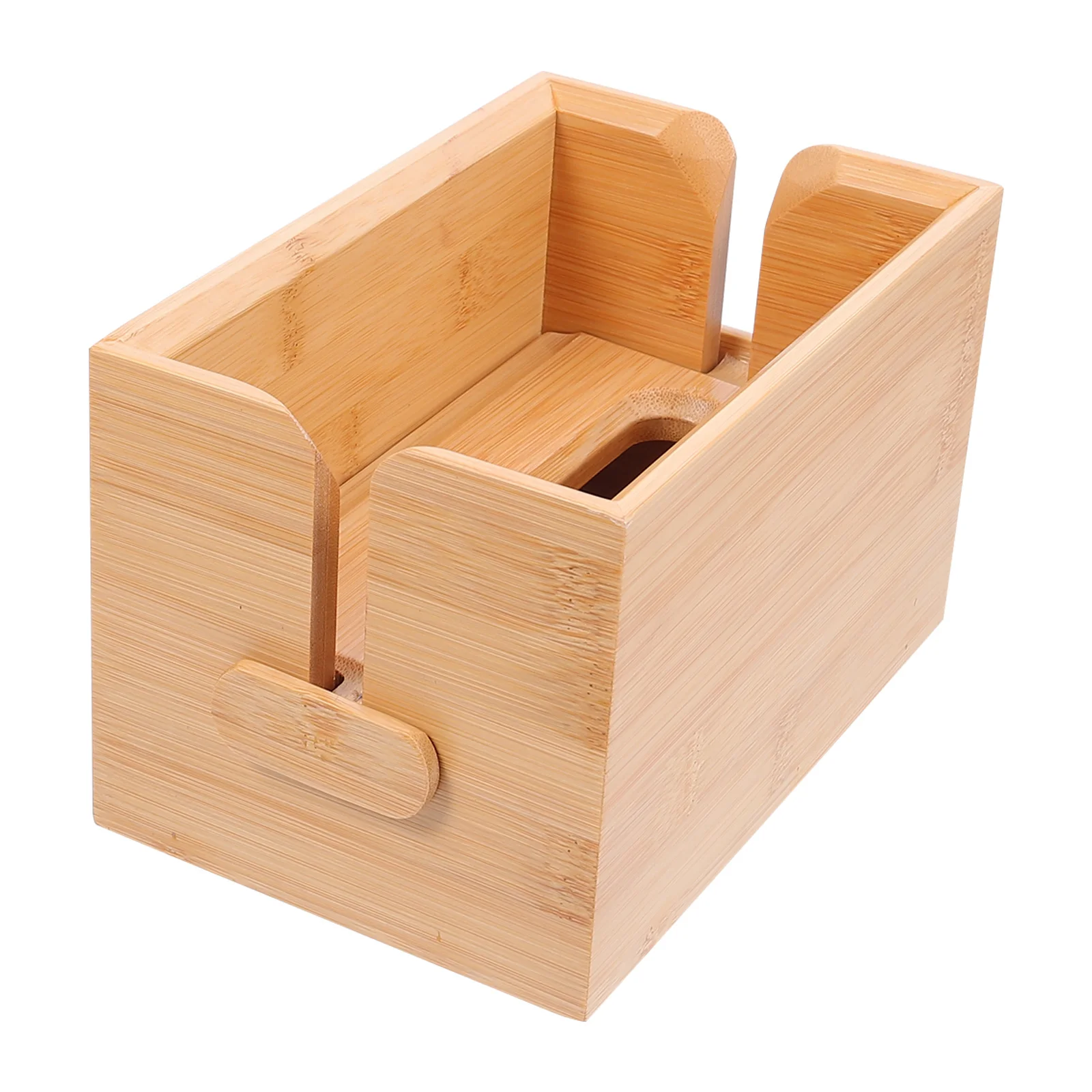 

Bamboo Tissue Box Napkin Case Desktop Container Storage Paper ganizer Home Office Decor Luxury Material Suitable For Storing