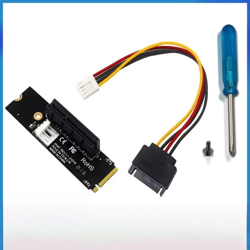 M.2 Key-M to PCIe 4.0 X4 Expansion Adapter High Performance Riser Converter Card for DIY Desktop SSD Installation