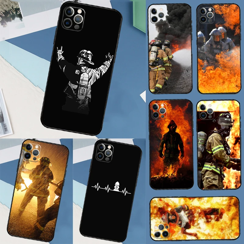 Firefighter Heroes Fireman Case For Samsung Galaxy A55 A35 A15 A12 A32 A52 A36 A56 A26 A16 A53 A33 A13 A14 A34 A54 A17