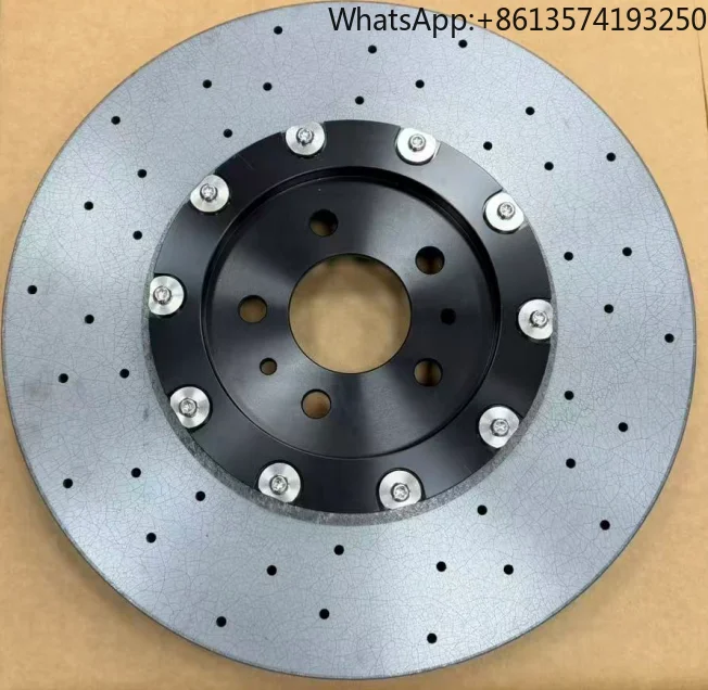 For 380*78mm Brake Disc Ceramic Brake Disc  Ceramic Brake Rotor  3803478 Ceramic + Headband Screw for Ferrari F430