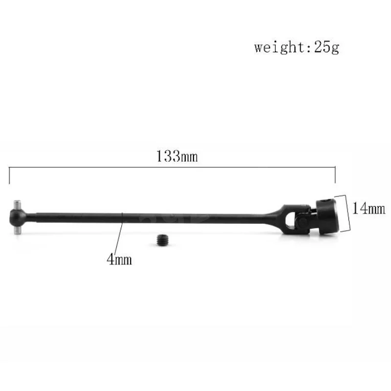 Metal Front Rear Center Universal Shaft MA357 MA358 for 1/8 KYOSHO USA-1 Foxx RC Car Monster Truck Upgrade Parts Accessories