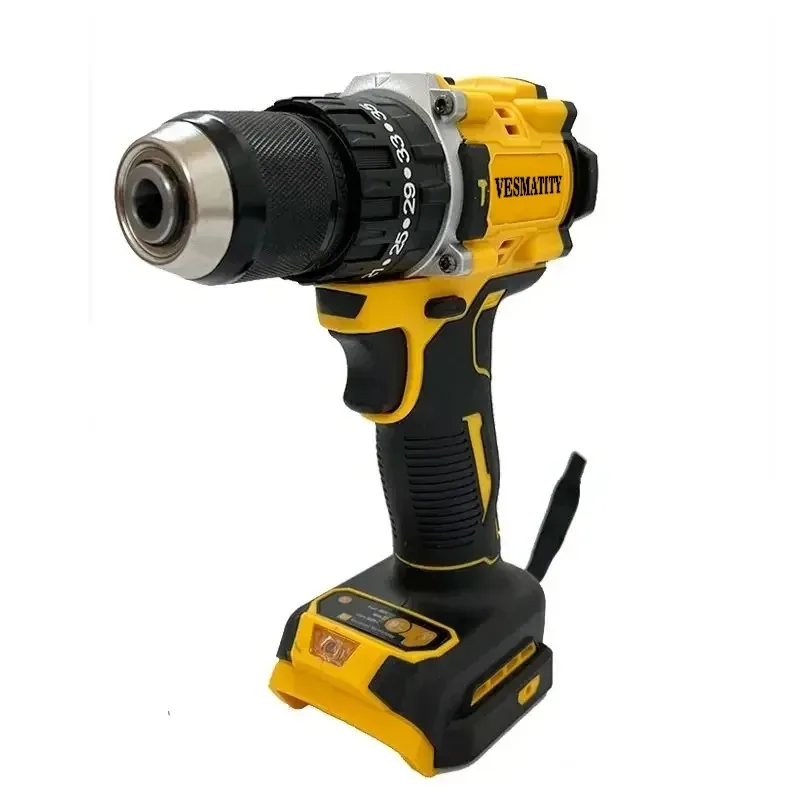 DCD800 Cordless Brushless Impact Drill 2000RPM, 1/2 Inch Electric Screwdriver Lithium Power Tool For Dewalt Battery