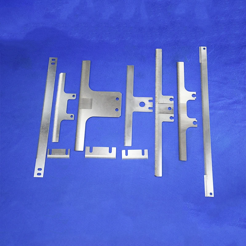 Customized Factory Direct Sale Food Plastic Bag Film Packaging Machinery Blade Tooth Saw Blades Filling Machine Serrated Knife