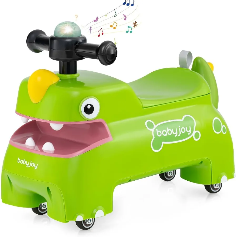 幼児用乗用玩具、足で押すスライドカー、シート下収納付き、ライト、音楽＆ホーン、4つのユニバーサルホイール、子供用乗用玩具