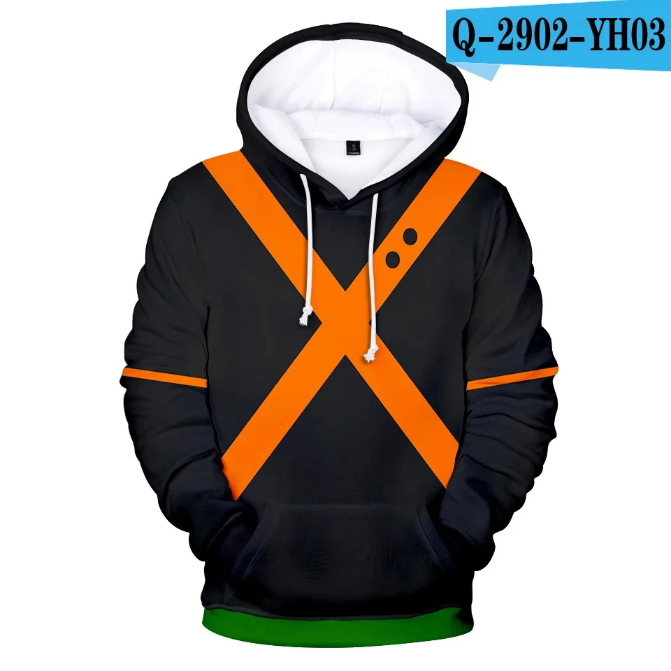 My Hero Academia Midoriya Izuku All Might Cosplay Costume School Uniform Boku No Hero Academia 3D Print Mens Hoodies Sweatshirts