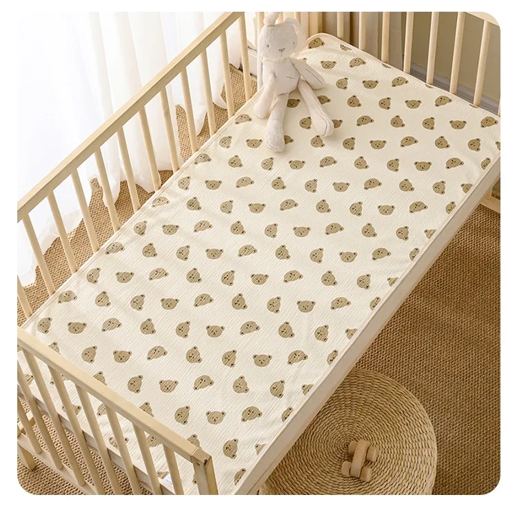 Wiederverwendbare Baby-Wickelunterlage, Abdeckung, Babywindel, Matratze, Windel für Neugeborene, Baumwolle, wasserdicht, Wickelunterlage, Bodenspielmatte – Detail 16