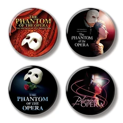 44MM The Phantom Of The Opera Musical Pin Soft Button Jewelry Creative Badge Cartoon Brooch Lapel Pin Bag Backpack Hat Decorate
