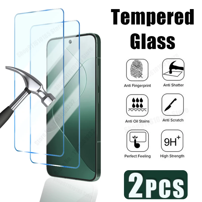 2PCS Tempered Glass…