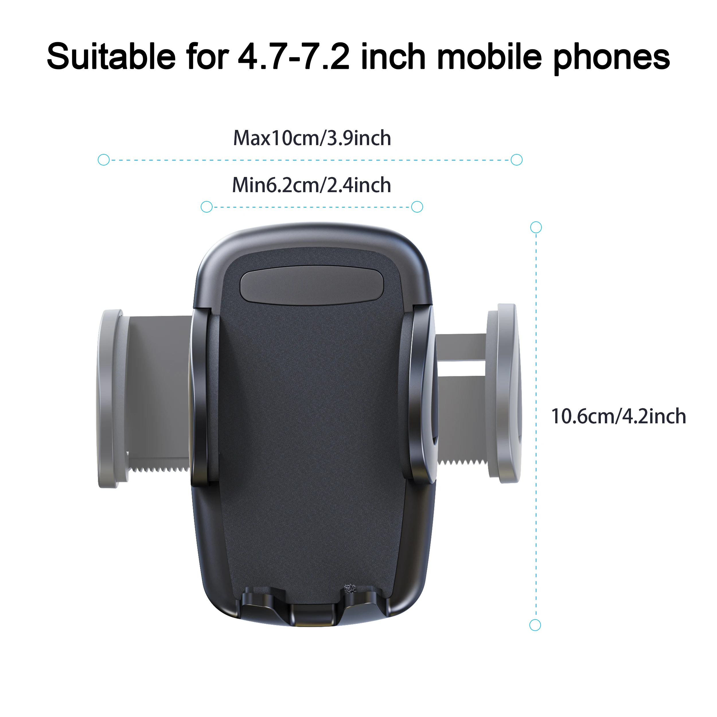 Sturdy CD Slot Phone Mount with One Hand Operation Design,  Compatible with All  Smartphone Mobile