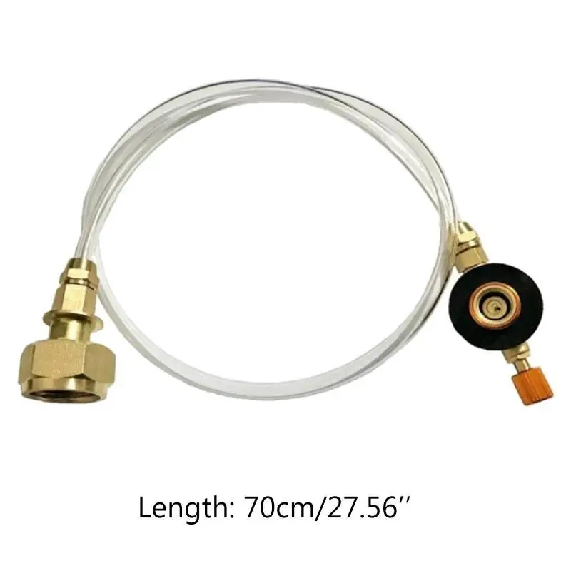 652F في الهواء الطلق موقد الغاز تخيم موقد بروبان محول إعادة ملء الموقد LPG أسطوانة مسطحة لمحول حاوية مقرنة الخزان #6