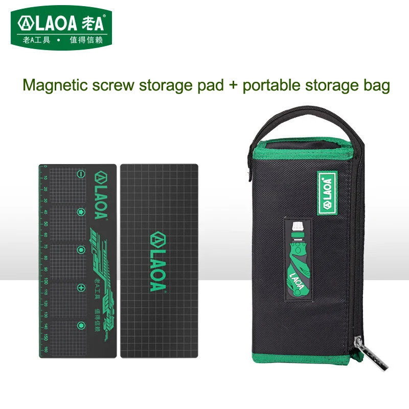 LAOA Portable Multi-Function Tool Bag, Screwdriver Storage Bag, Oxford Cloth Bag