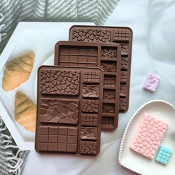 1/2/3pcs 9 cavitys Silicone Chocolate Mould Bakeware Mold For Fondant Jelly Candy biscuit Mould 3D cookie Making mould Kitchen