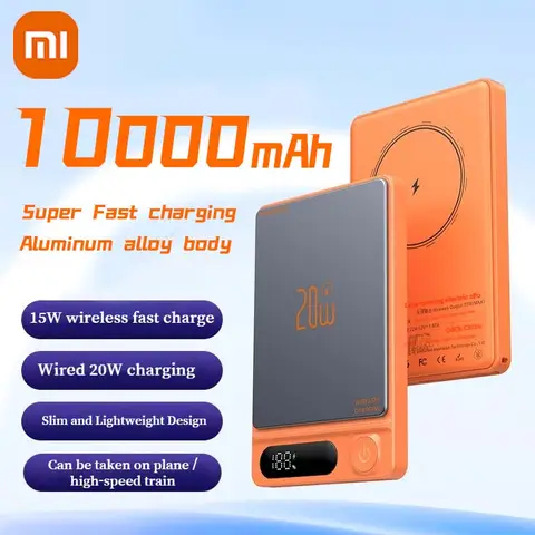 Xiaomi 5000mAh Magnetic Wireless PowerBank Digital Display PD20W Fast Charging External Battery For Magsafe For iPhone Samsung
