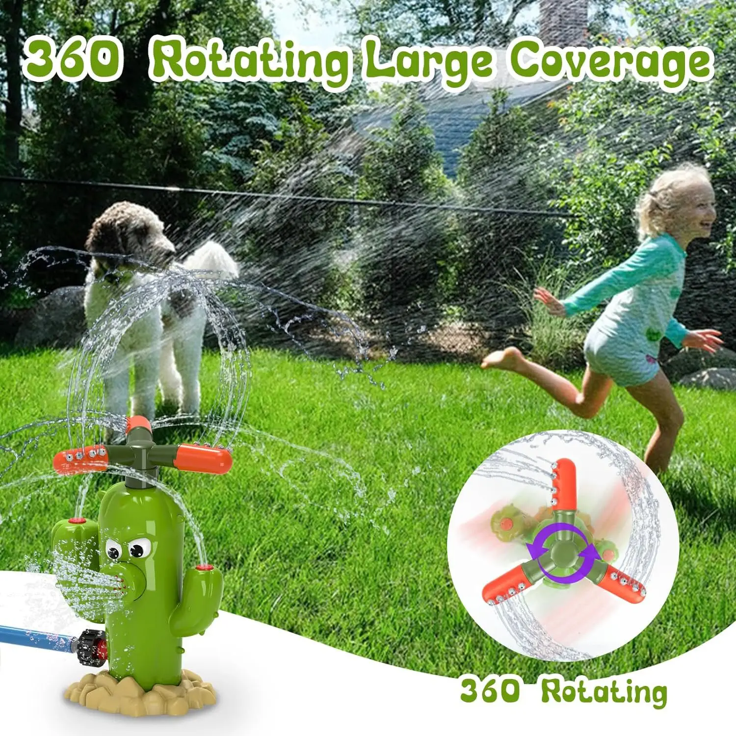 

360 Degree cactus rotary Sprinklers Irrigation Garden Lawn Large Area Water Sprinkler Water Sprayer Automatic Irrigation System