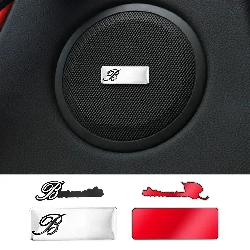 10pcs high-quality Metal Burmester logo car Hi-Fi Speaker audio Speaker Badge stereo Emblem sticker styling accessories