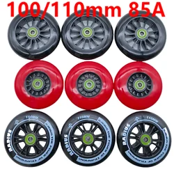 Free shipping speed skates wheel 100mm 110mm 85A high respond high duration 110x24 mm