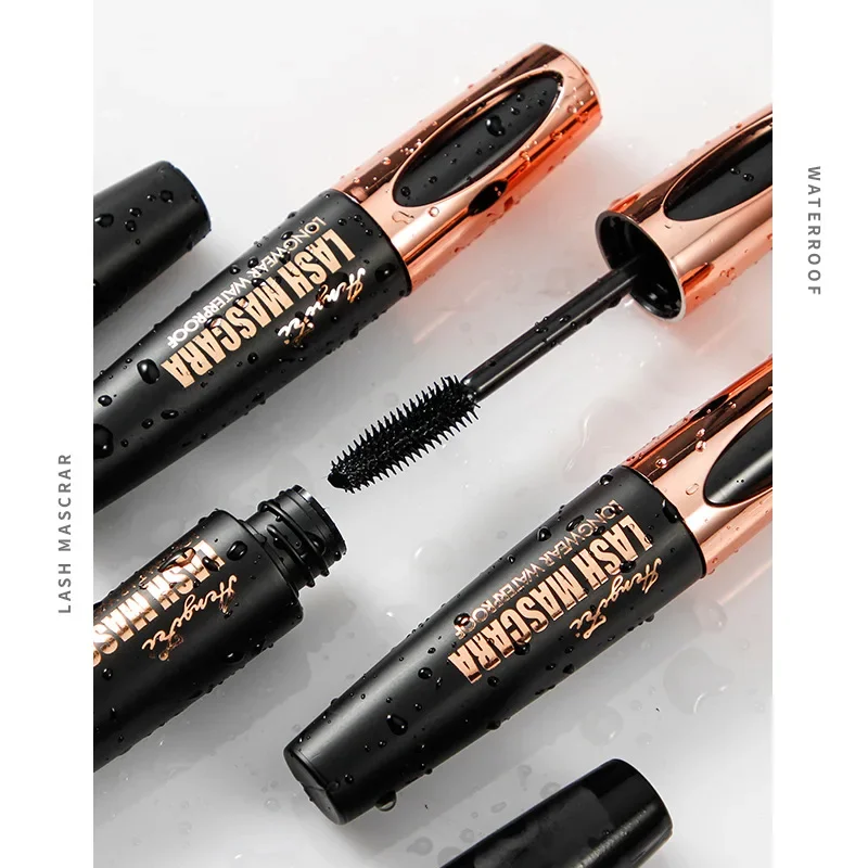 HENGFEI-Mascara waterproof de 10ml, produit cosmétique pour les yeux, bouclé, allongeant, 4D, noir, hydratant, tenue 24h, ne se décolore pas, mode, embaupour les cils