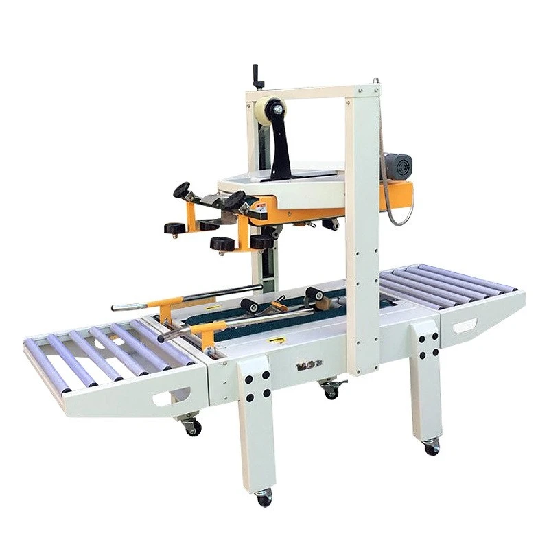 Left and right drive automatic carton sealing machine semi-automatic carton strapping machine tape sealing machine punching