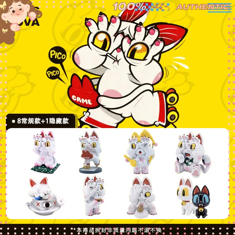 

Аутентичная GRAPE BRAIN Hellcat Daily Life Series, модная коробка для игрушек, милый декор для стола, коллекционный подарок для офисных работников и любителей игрушек