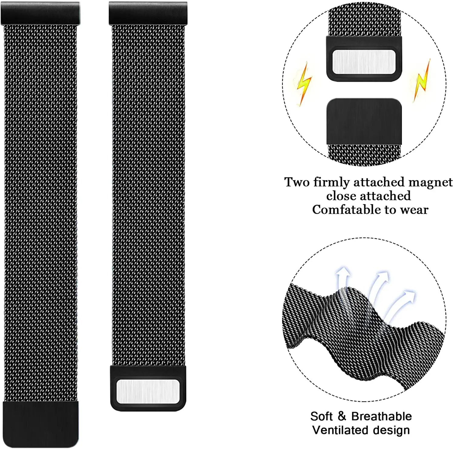 Magnetic Loop Band For Honor magic Watch 2 42mm 46mm Stainless Steel Strap For Huawei Honor Magic Watch 2 Replacement Bracelet