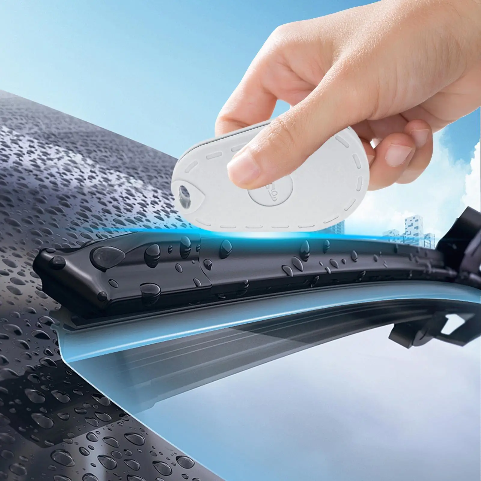 Car Wiper Repair Tool Universal Windshield Wiper Blade Strips Polisher Kit for Rubber Scratch Mud Dust Water Stain Removal 1 Pc