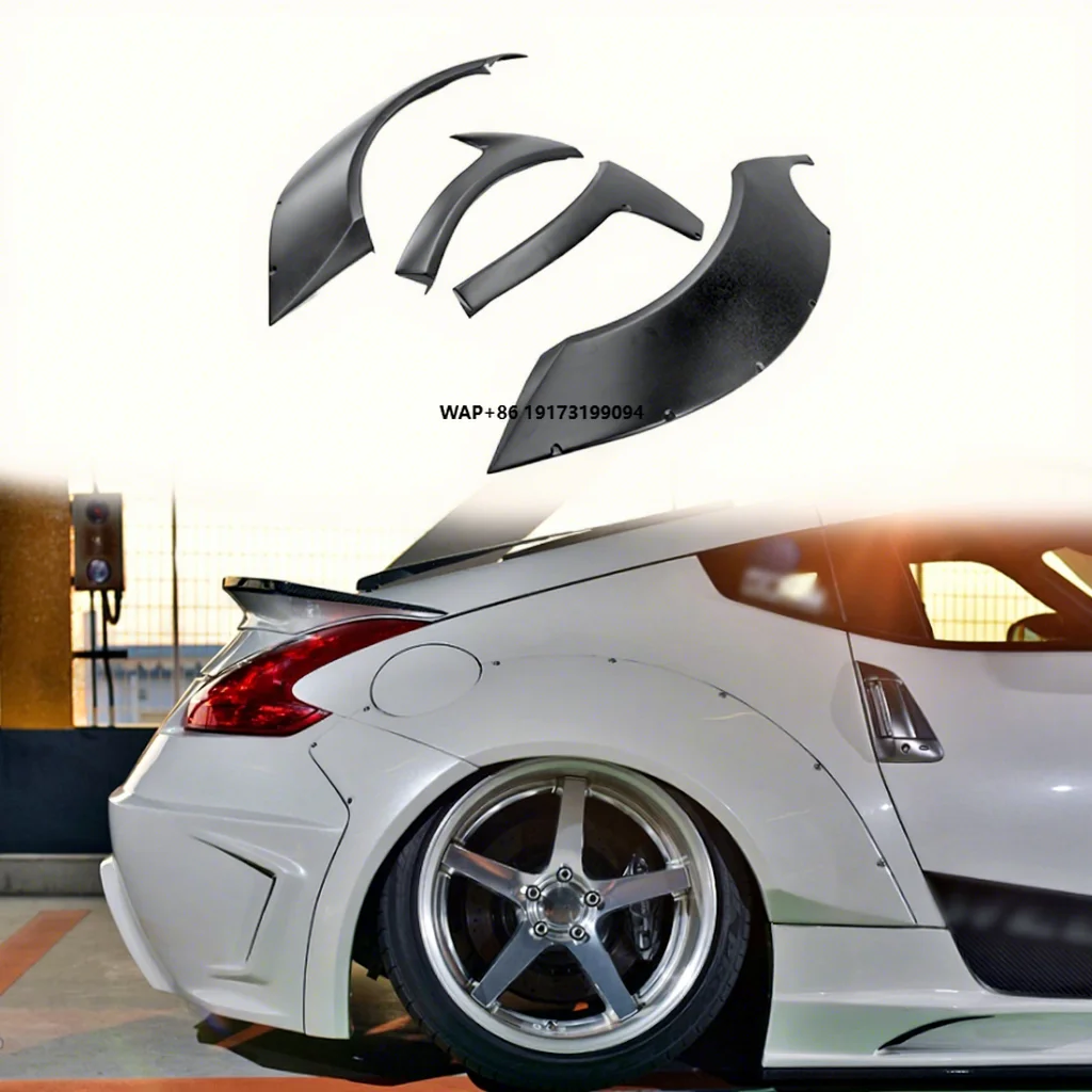 

For Fiber Glass 09 Onwards 370Z Z34 WBS Style Rear Fender +30mm (4Pcs) High Quality Modification and Personalization