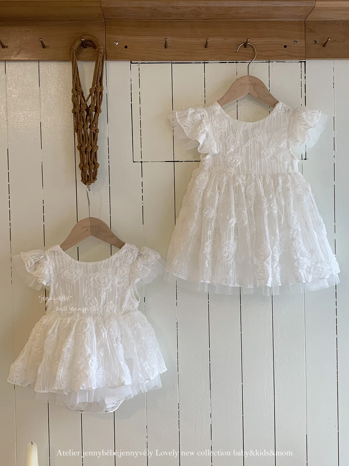 Summer  Lace Dress Baby Girl  Romper Sisters Look Dress