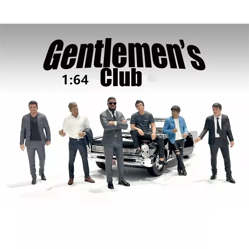 1:64 Scale Model Resin Gentlemen's Club /The BodyGuards Scene Accessory DIY Miniature Action Figure Collection Display Dolls