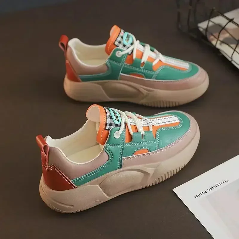 

Women's Shoes Trendy Retro Casual Sneakers Round Toe Comfortable Platform Shoes Female Outdoor Tennis Sport Running Shoes 2024