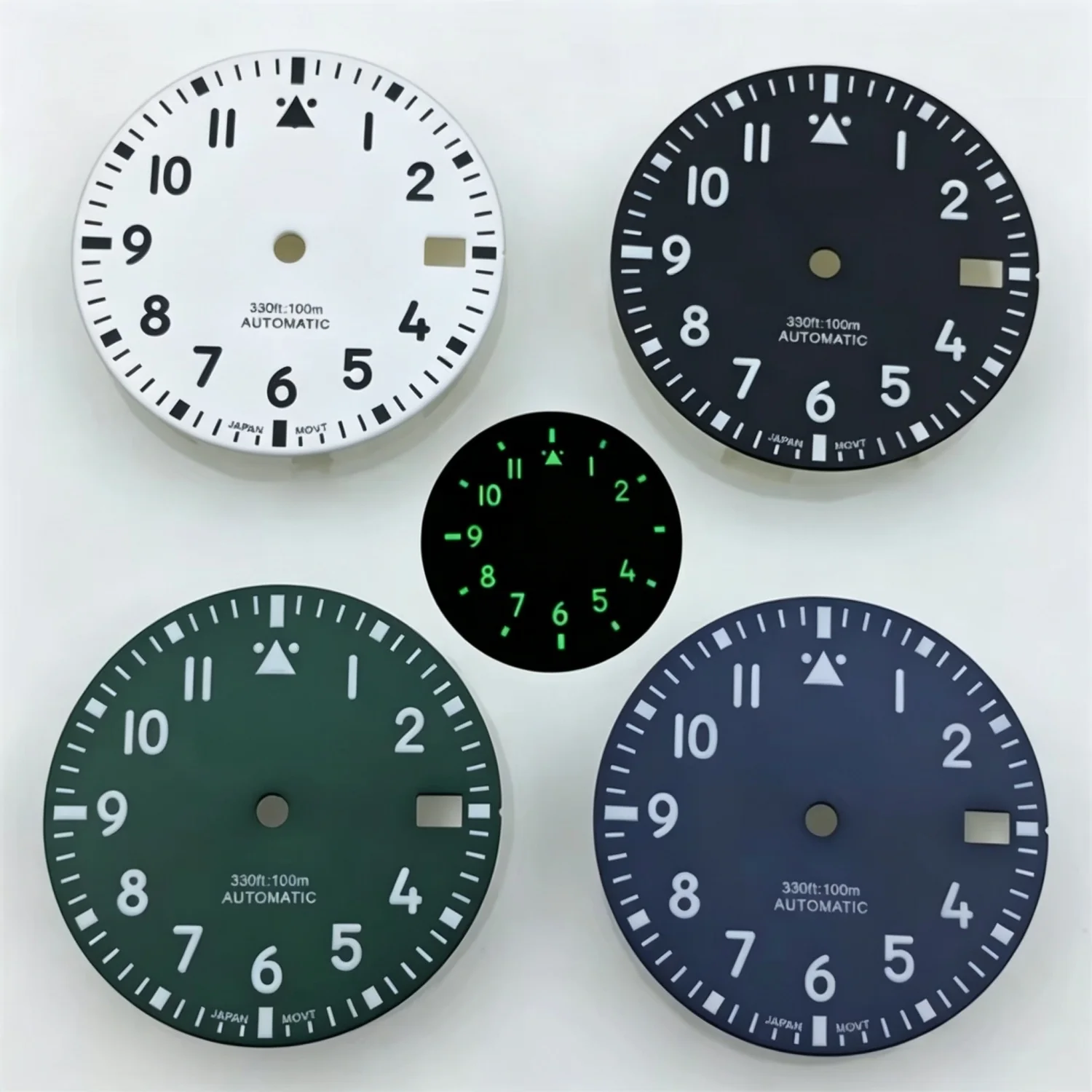 BLIGER 29mm Watch Dial Black White Blue Green Dial Luminous NH35 NH36 MIYOTA 8215 MINGZHU2813 PT5000 ETA2824 2836 Movement