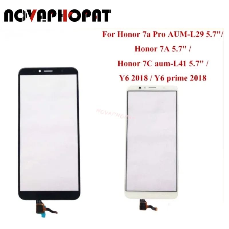 

For Huawei Honor 7A Pro AUM-L29 7A 5.7" 7C 5.7" Y6 Prime 2018 Touch Screen Digitizer Front Glass Lens Panel Sensor Screen