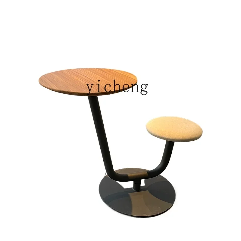 

ZK Outdoor Integrated Negotiation Table and Chair Milk Tea Coffee Shop Internet Hot Casual Swivel Chair
