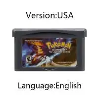 GBA Pokemon Series Game Cartridge Silver Rival Rom Hack 32 Bit Video Game Console Collection Card image 3
