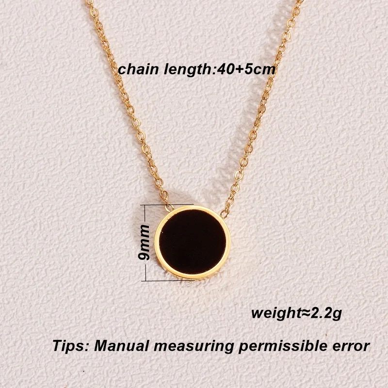 KITEAL Hot selling Gold Vermeil Female Friend necklaces pendants Reduced Black Face collar Fine Jewelry Gifts