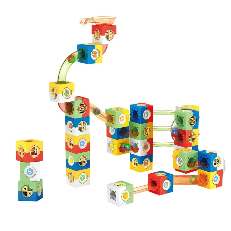 

Hot Selling Versatile Gravity Track Ball Early Education Puzzle Assembly Block Gift Box Set Toys Children's Block Assembly Toys