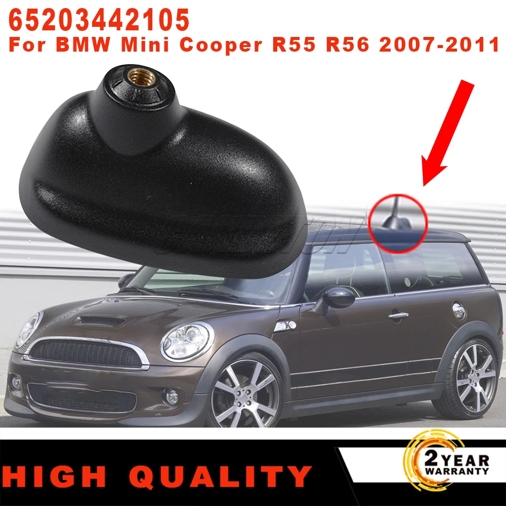 

1 Pc New Antenna Base Roof Aerial Base Black For BMW Mini Cooper R55 R56 2007-2011 Easy Installation Car Accessories 65203442105
