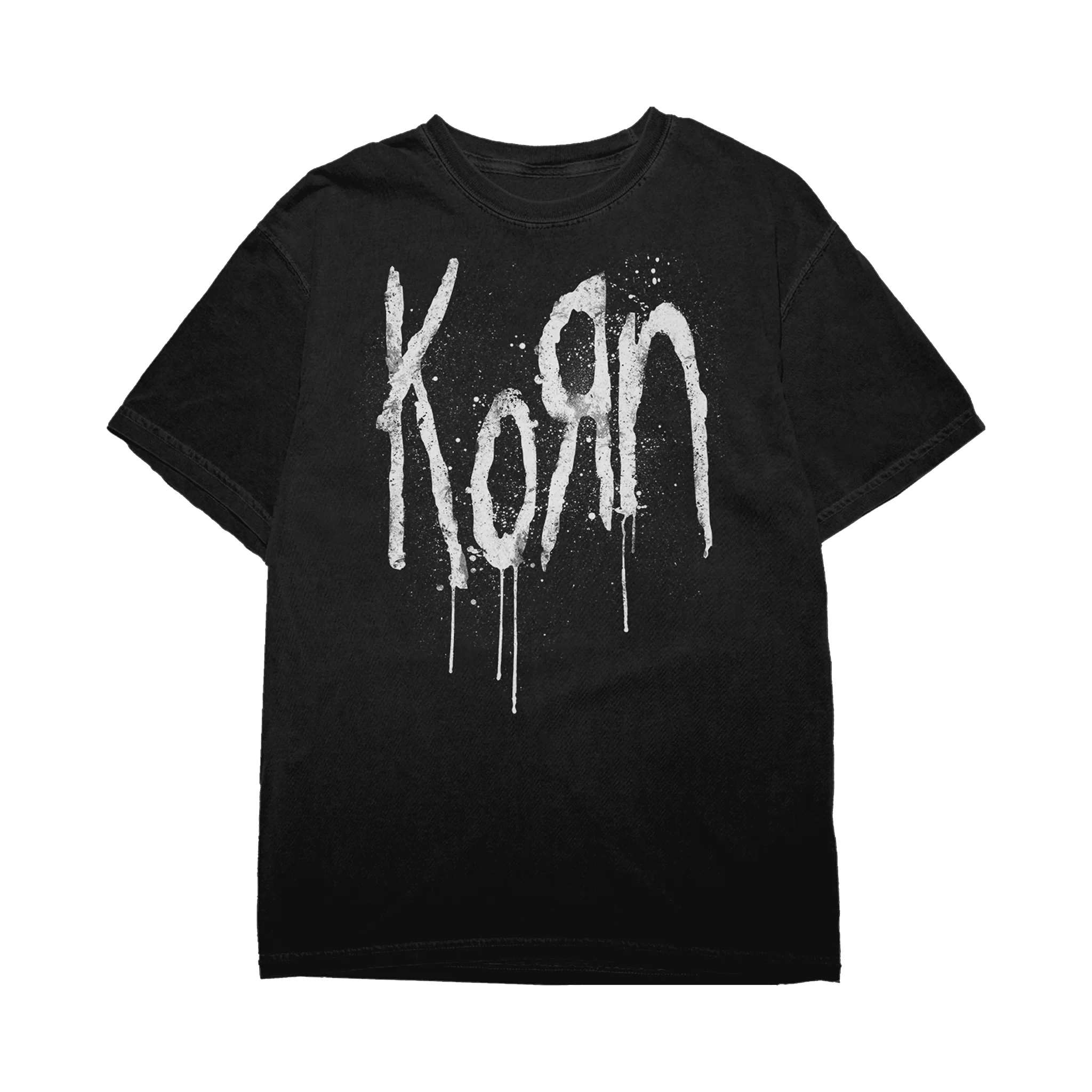 تي شيرت رجالي كبير الحجم من Korn Band مطبوع عليه رسومات Streetpunk لصيف 2025 ملابس رجالية قطنية عالية الجودة برقبة دائرية #1